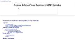 Desktop Screenshot of nstx-upgrade.pppl.gov