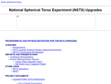 Tablet Screenshot of nstx-upgrade.pppl.gov